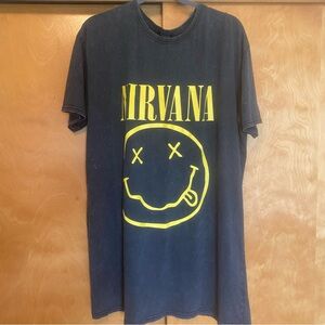 Boohoo Nirvana Tshirt Dress NWT